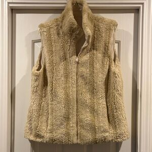 Kristen Blake Large Women's Cream reversible vest like new